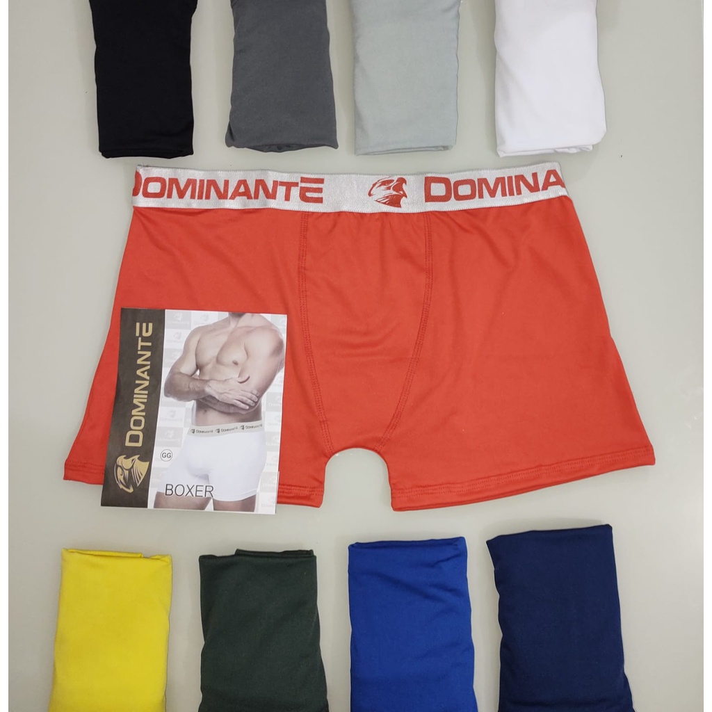 Kit 5 Cueca Cuecas Box Boxer Microfibra Shopee Brasil