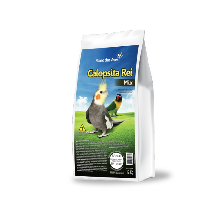 Calopsita Rei Mix Sementes Kg Reino Das Aves Shopee Brasil