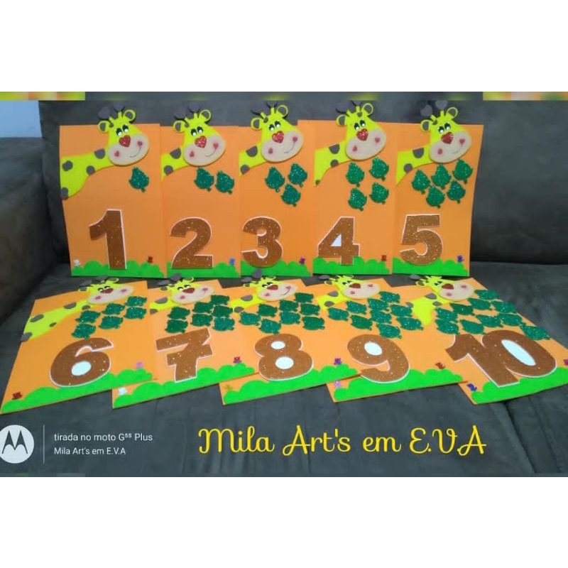 Números em Eva Girafas Shopee Brasil