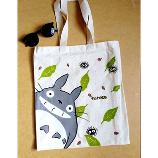 Bolsa Totoro EcoBag 38x40 Personalizada pintada a mão Studio Ghibli