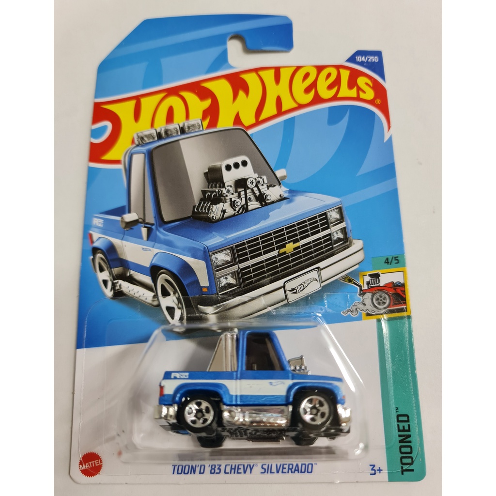Hot Wheels ToonD Chevy Silverado Shopee Brasil