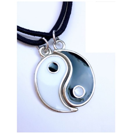 Colar Yin Yang Que Se Completa De Amizade Ou De Casal Unisex Shopee