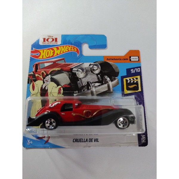 Hot Wheels Cruella De Vil Hw Screen Time Dalmatians