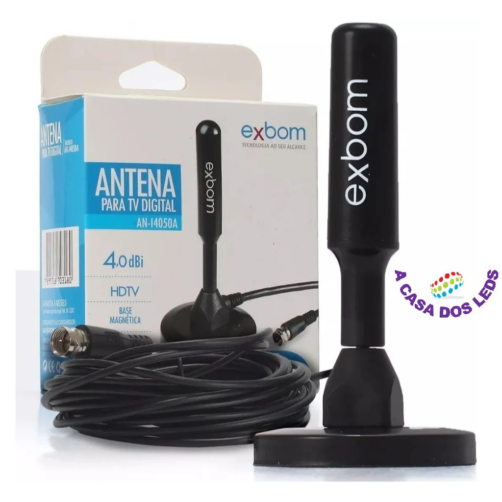 Antena Digital Interna E Externa Dbi Uhf Hdtv Fm Metros Shopee