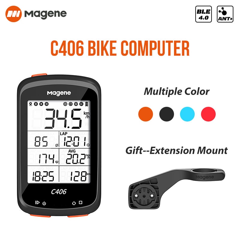 Magene C406 Cronômetro De Bicicleta À Prova D Água Com Gps Sem Fio Para Ciclismo