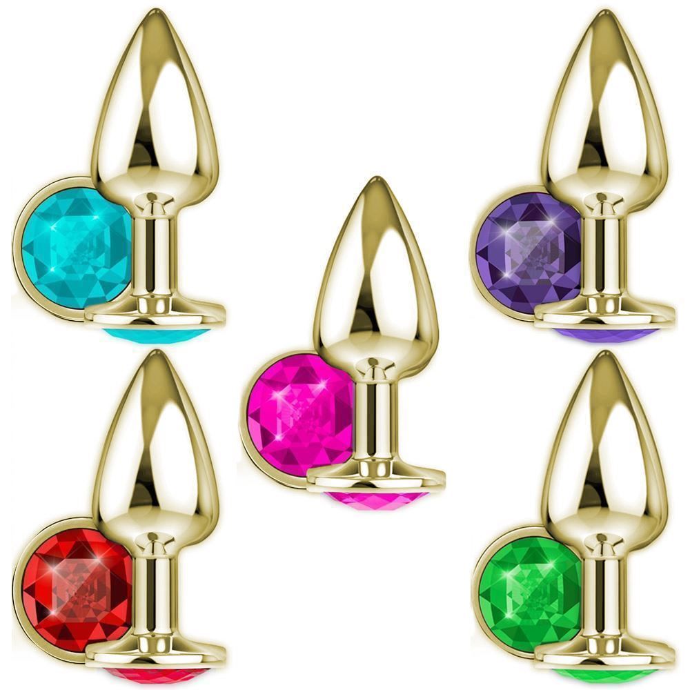 Plug Anal Dourado Diamond Pedra Shopee Brasil