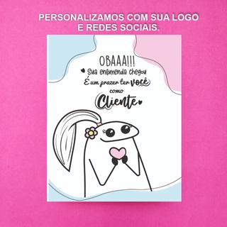 Panfleto Agradecimento Personalizado Sua Logo Flork Shopee Brasil