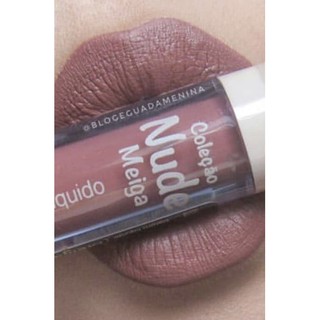 Batom Liquido Matte Nude Ludurana Cor Meiga Shopee Brasil