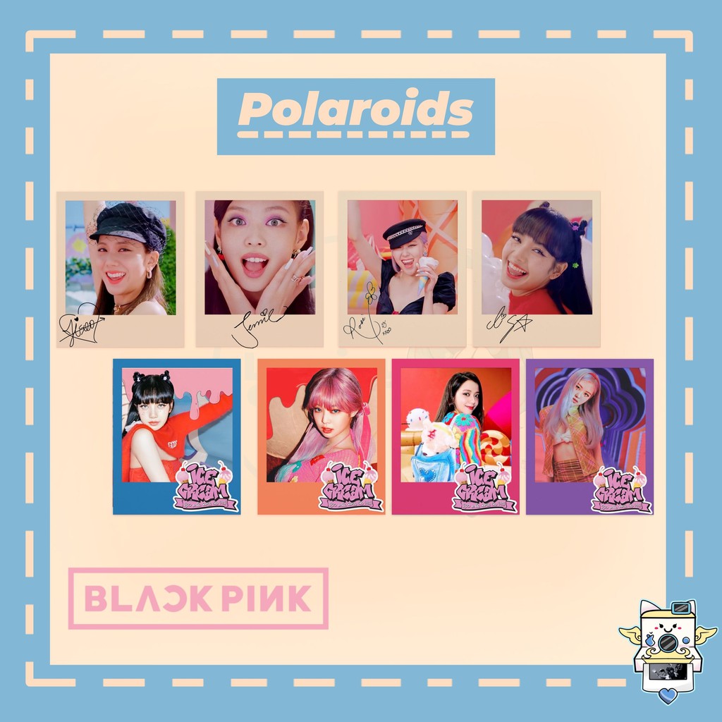 Kit Polaroids Blackpink Ice Cream Shopee Brasil