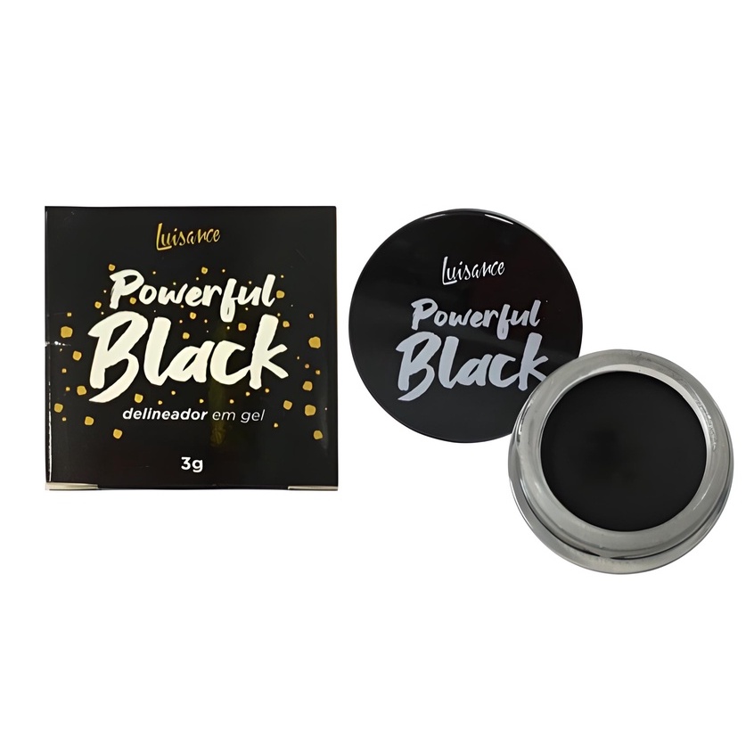 DELINEADOR EM GEL POWERFUL BLACK LUISANCE Shopee Brasil