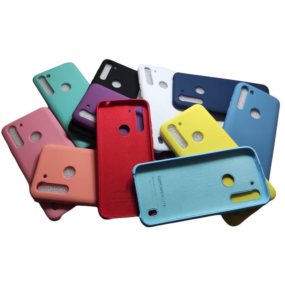 Capinha Case Para Moto G8 Power Lite Aveludada Interno Abertura Em