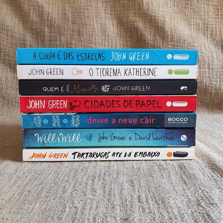 Box De Livros Do John Green 7 Volumes Usado Shopee Brasil