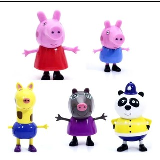 Kit 5 Bonecos Miniatura Peppa Pig George E Amigos 4708 Dtc Shopee