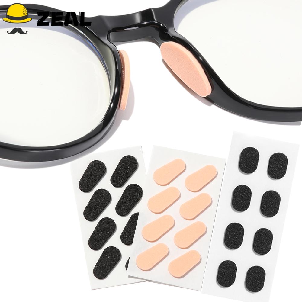 Zeal 4 Pares Suporte Para Óculos Unissex 1,5mm / Protetor De Nariz Eva / Multicolorido