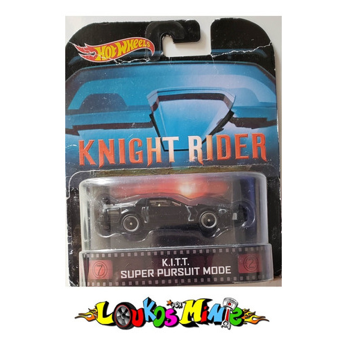 Hot Wheels K I T T Super Pursuit Mode Knight Rider Retro Shopee Brasil