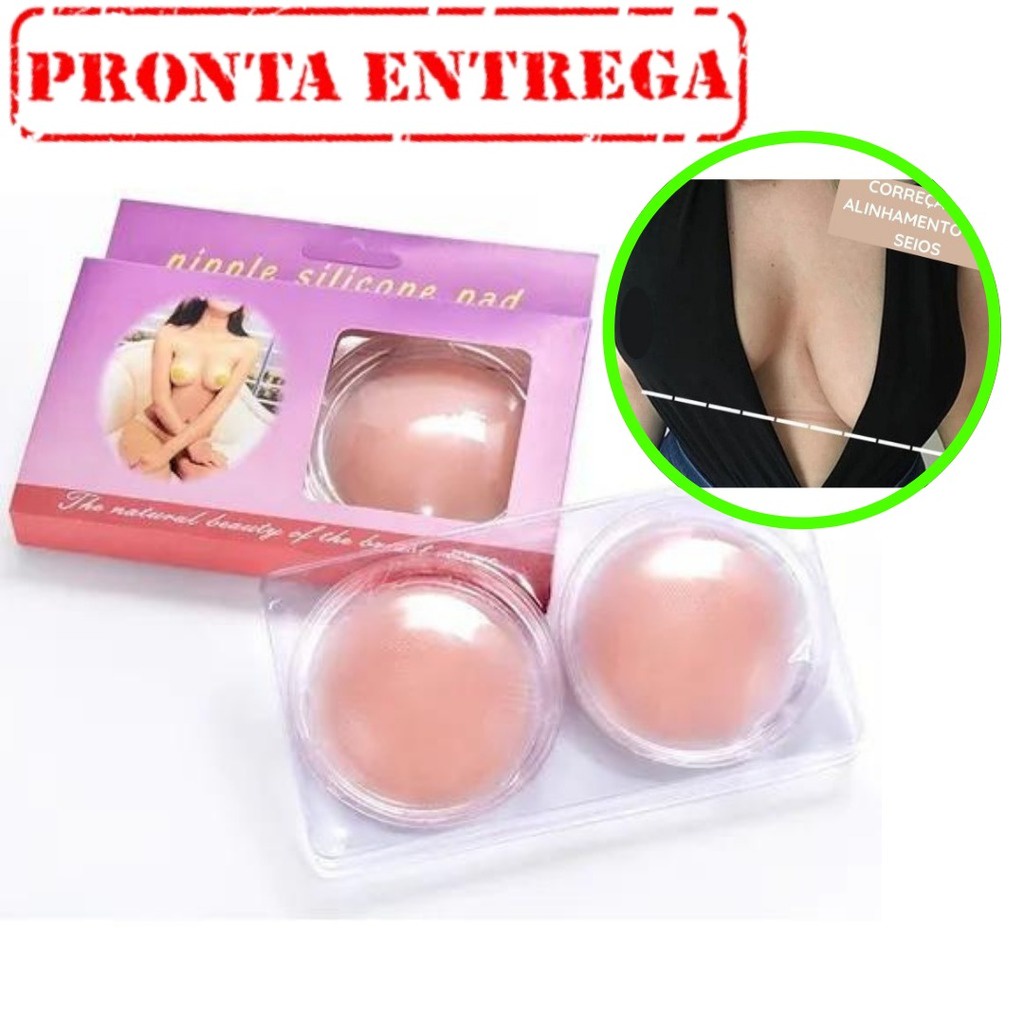 Tapa Peito Bico Mamilos De Silicone Sutia Adesivo Esconde Seios