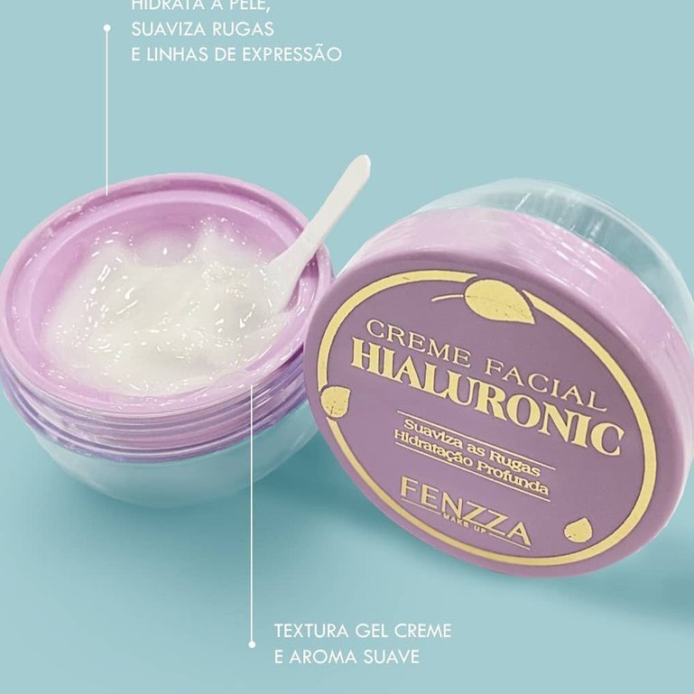 Creme Facial Hialuronic Hidratante Para Rugas Fenzza Shopee Brasil