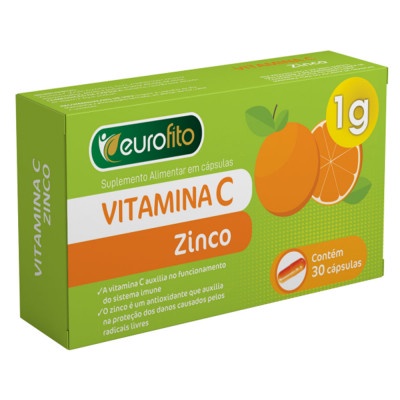 Vitamina C Zinco Eurofito Caixa C Psulas Shopee Brasil