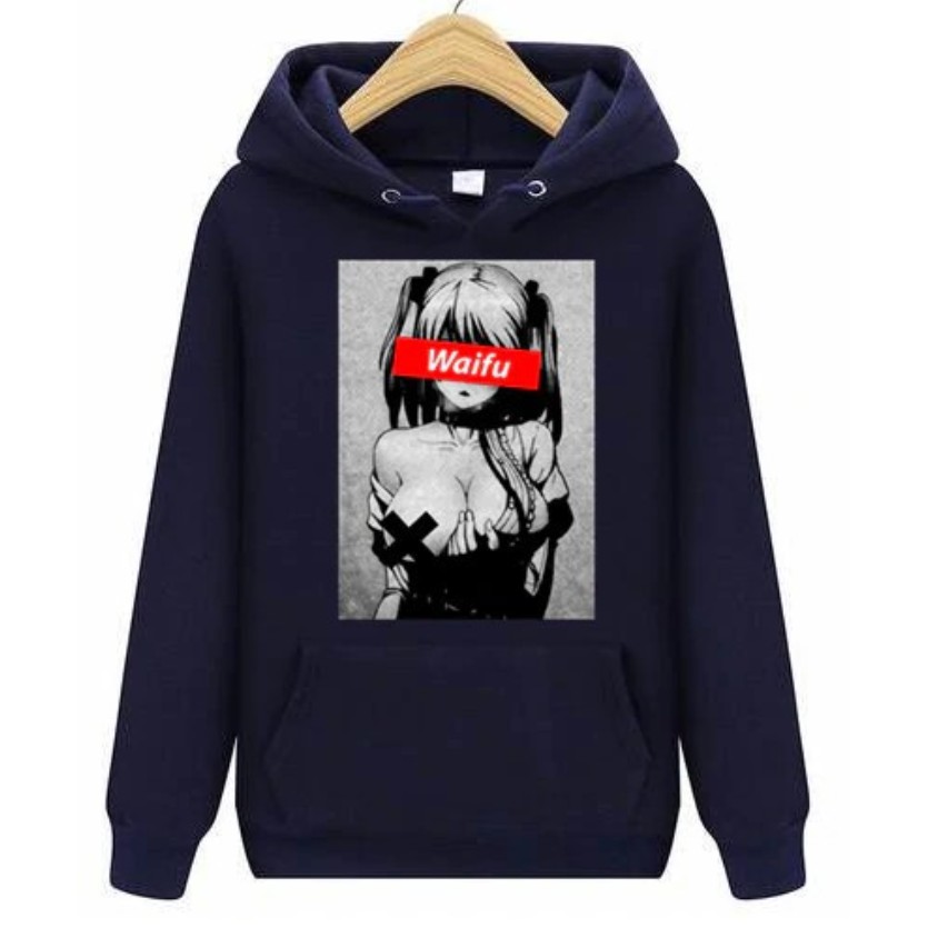 Blusa Moletom Canguru Waifu Hentai Cute Anime Otaku Unissex Shopee Brasil