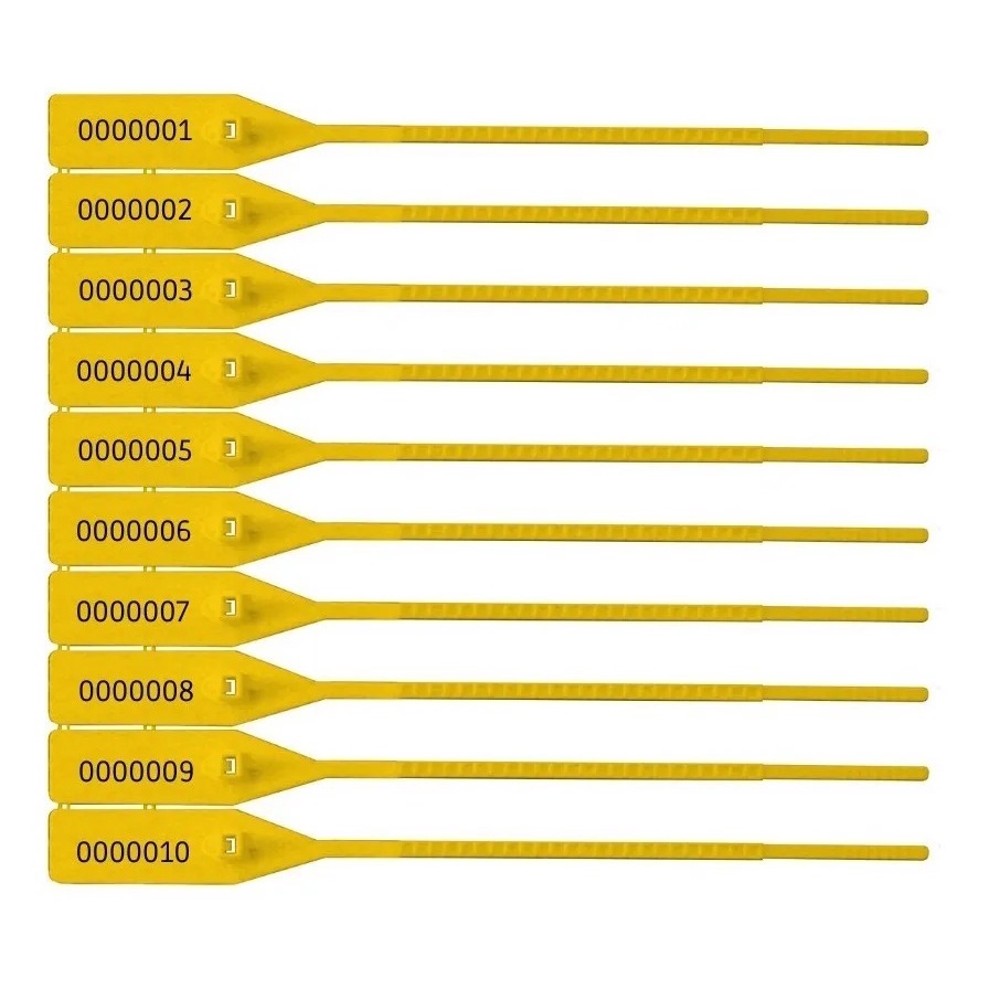 Lacre Para Malote 16 Cm 100 Unidade Cor Amarelo Shopee Brasil