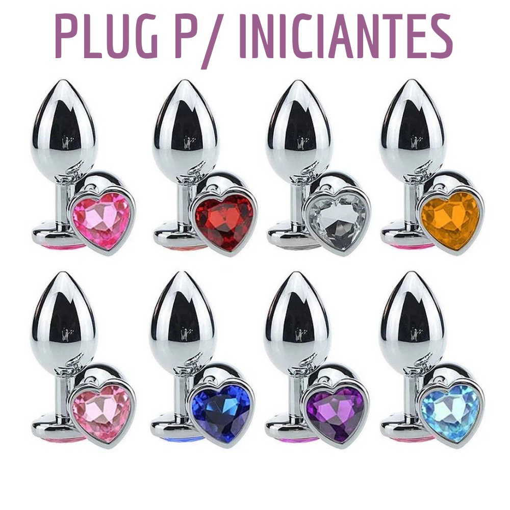 Plug Anal P Iniciante A O Cromado C Pedra Sexy Shop Escorrega O Pre O