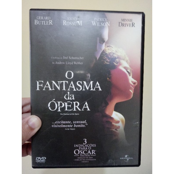 Dvd O Fantasma Da Pera Gerard Butler Shopee Brasil