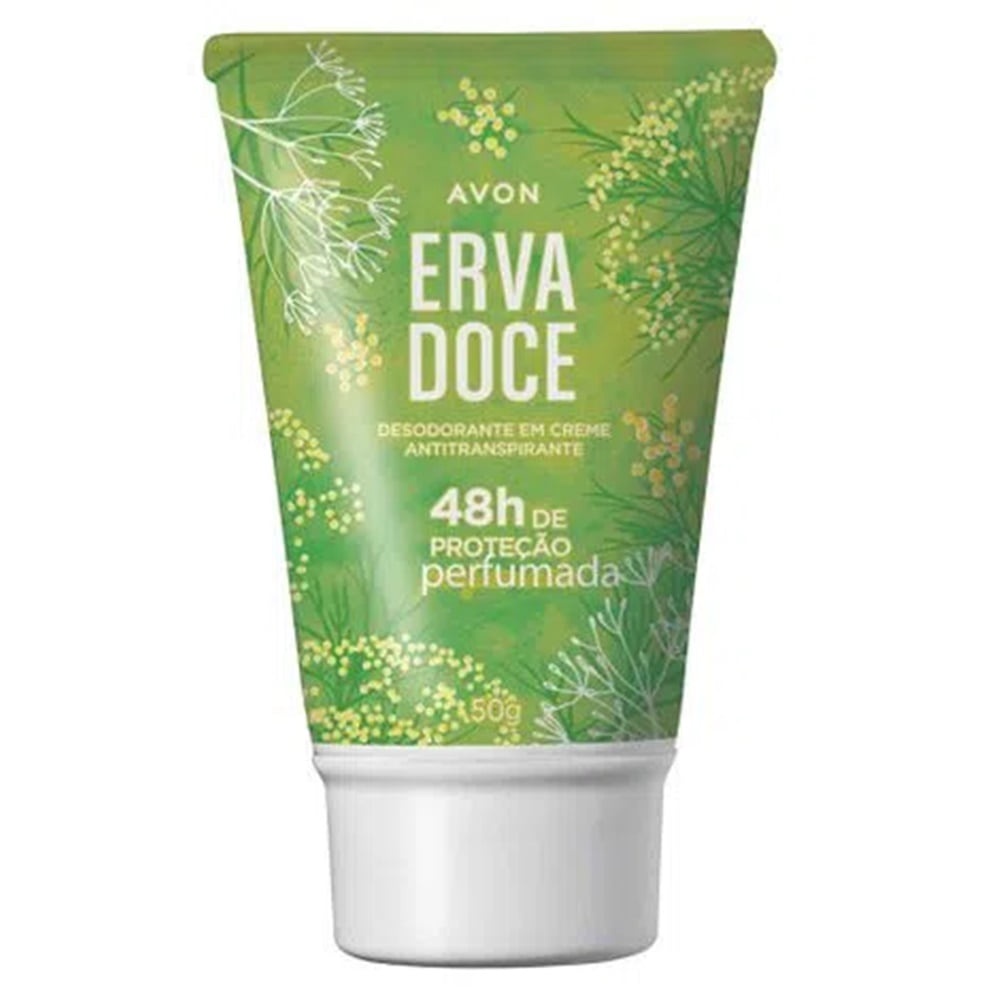 Desodorante Em Creme Antitranspirante Erva Doce 50g Avon Shopee Brasil