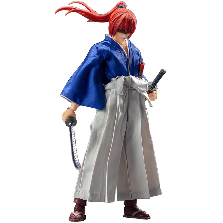 Boneco Samurai X Rurouni Kenshin Dasin Model Battousai Azul Shopee Brasil