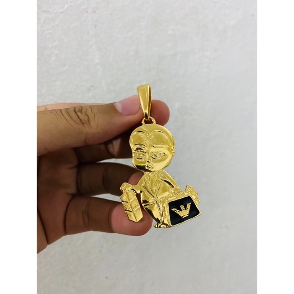 Pingente Poderoso Chefinho Riquinho Banhado A Ouro 18k Shopee Brasil