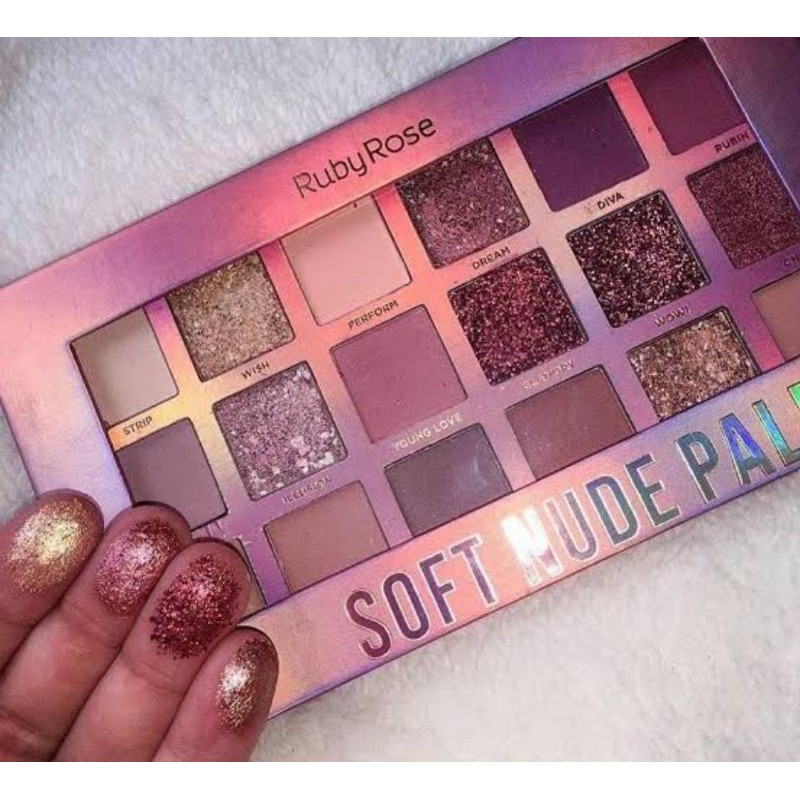 Paleta Soft Nude Ruby Rose Shopee Brasil