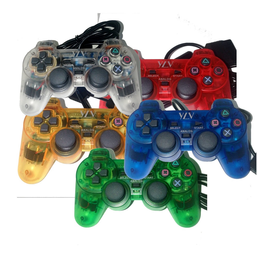 Ylv Controle De Ps Ps Colorido Fio Joystick Manete Para