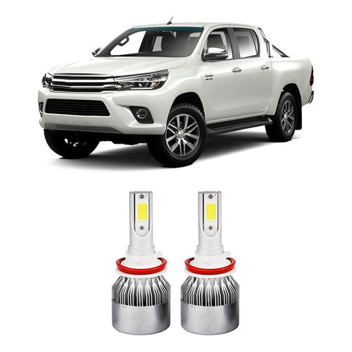 Lampada Super Led Para Farol De Milha Toyota Hilux 2015 16 Shopee