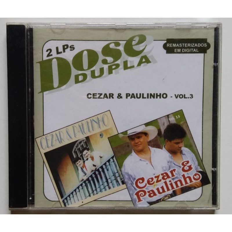 Cd Cezar E Paulinho Dose Dupla Vol Shopee Brasil