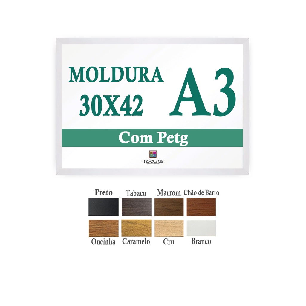 Moldura Quadro A X Cm Para Poster Decorativo Foto Certificado