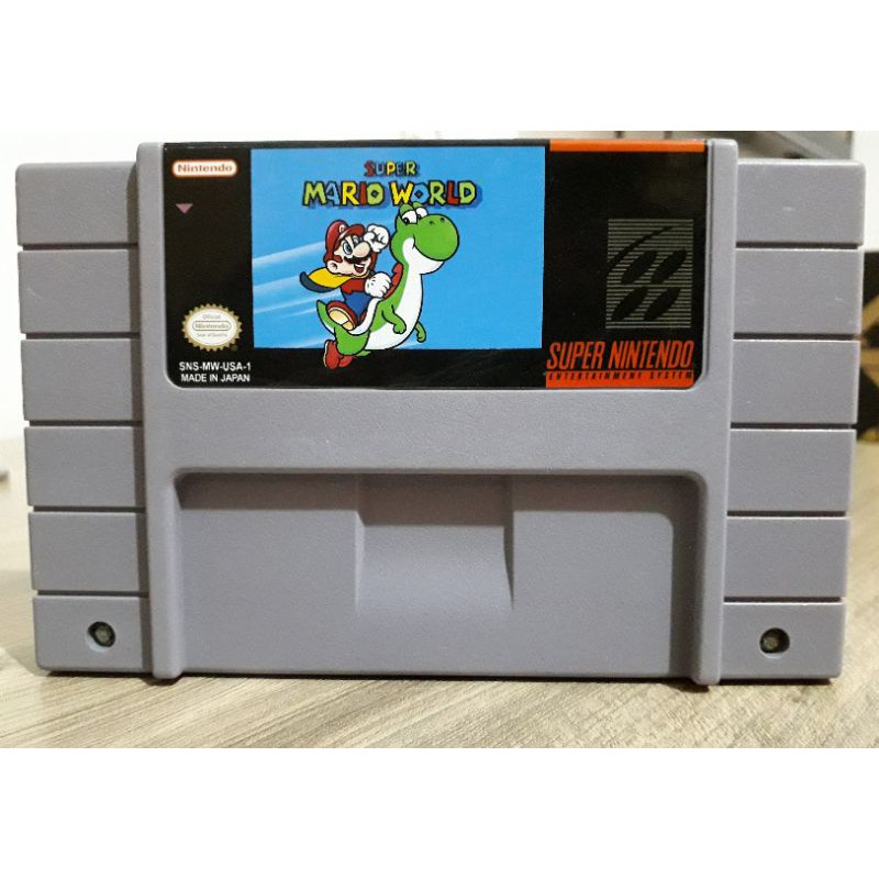 Cartucho Original Super Mario World Jogo Para Super Nintendo Shopee