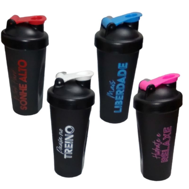 COPO SHAKEIRA COQUETELEIRA DOSADOR FITNESS PARA ACADEMIA WHEY