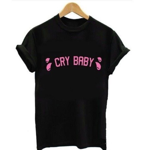 Camiseta Baby Look Feminina Cry Baby