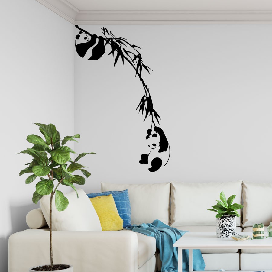 Adesivo Decorativo De Parede Panda Em Galhos Shopee Brasil