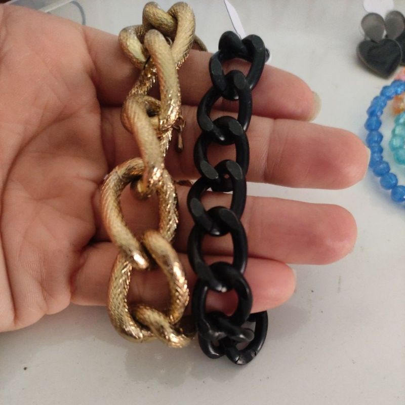 Pulseira Preta E Dourada Shopee Brasil