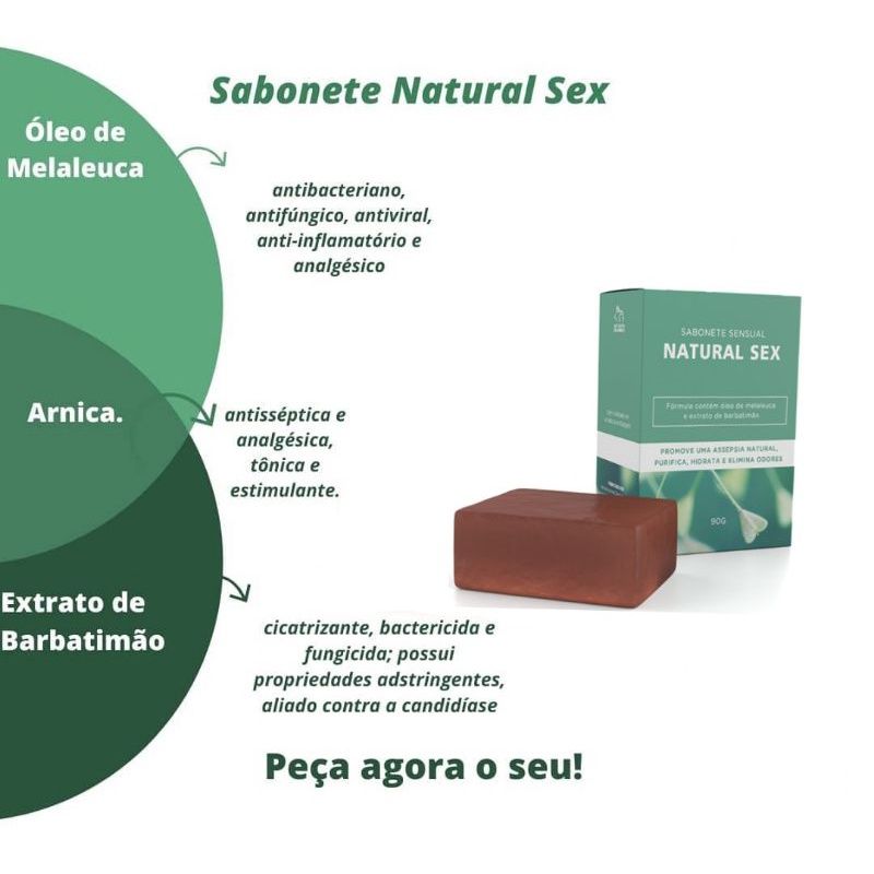 Sabonete Ntimo Em Barra Natural Sex G A S S