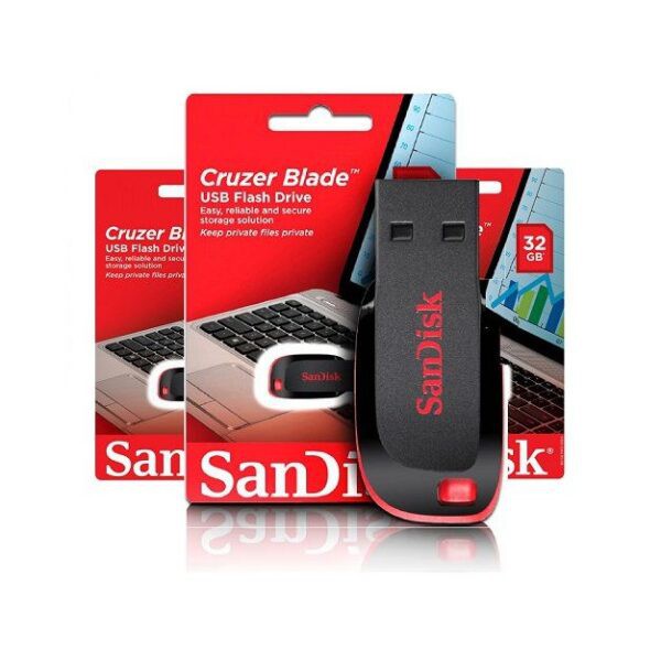 Pen Drive SanDisk Cruzer Blade Original Embalagem Lacrada Lâmina Cz50