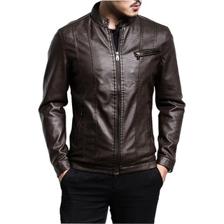 Jaqueta Slim Couro Legitimo Ovelha Masculina Shopee Brasil