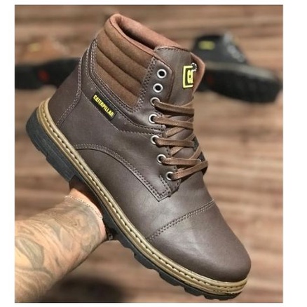 Bota Caterpillar preta linha premium - Calçados - Treze de Julho