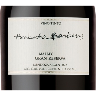 Vinho Tinto Argentino Humberto Barberis Gran Reserva Malbec 2017 750mL