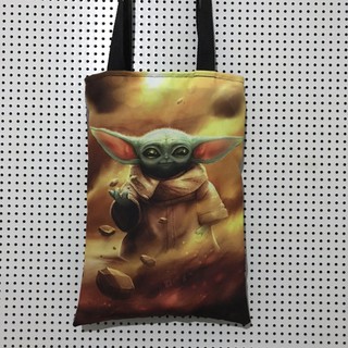 Bolsa Sacola Dupla Face Baby Yoda Star Wars Bolsa Sacola Ecobag Bolsa