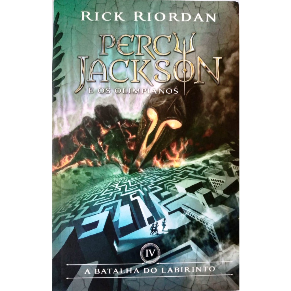 Livro Percy Jackson E Os Olimpianos A Batalha Do Labirinnto Shopee