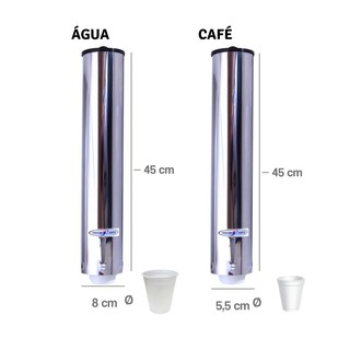 Kit Porta Copos Descartavel Suporte Inox Agua Cafe Shopee Brasil