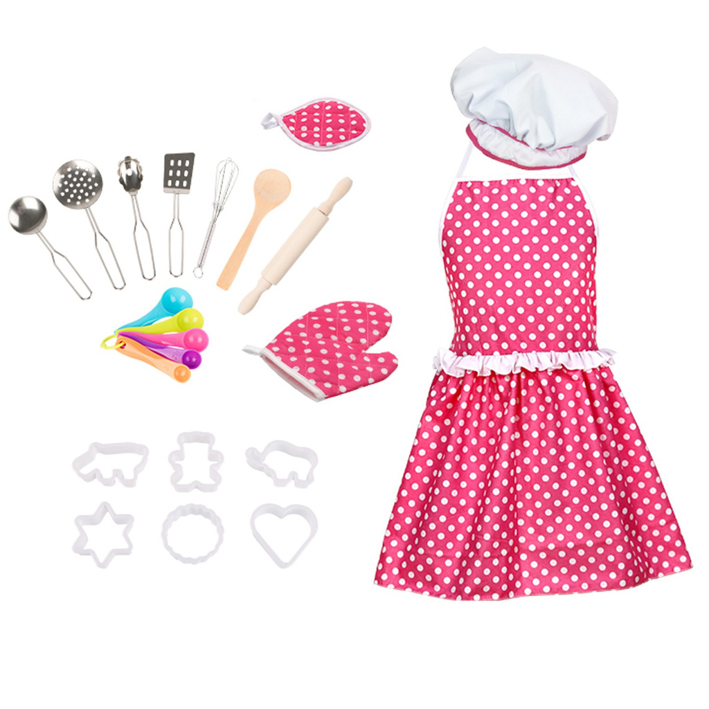 Conjunto Chef De Cozinha Infantil E Kits De Cozimento Vestir Brinquedos Role Play