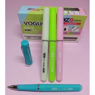 Caneta Tinta Apag Vel Xzb Ball Point Mm Vogue Tinta Azul Caneta