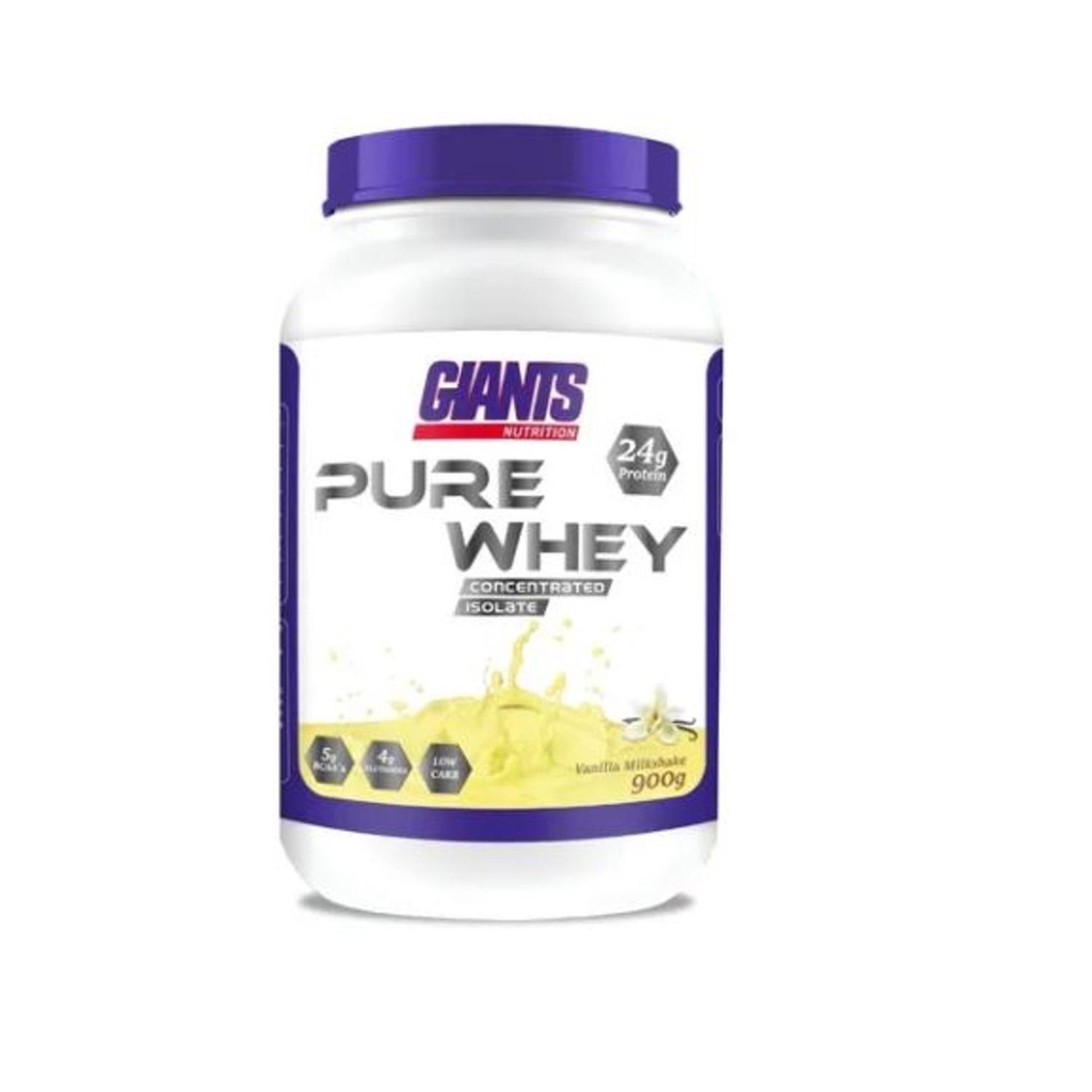 Pure Whey 900g Isolado E Concentrado Giants Nutrition Sabor